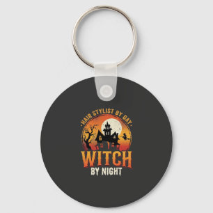 Hexen-Friseur Halloween Vintage Design_1 Schlüsselanhänger