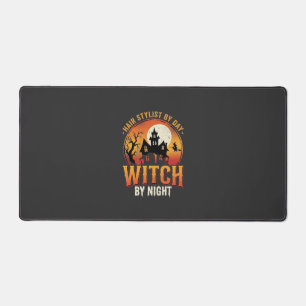 Hexen-Friseur Halloween Vintage Design_1 Schreibtischunterlage