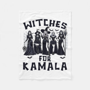 Hexen für Kamala Harris Wahl 2024 Halloween Fleecedecke