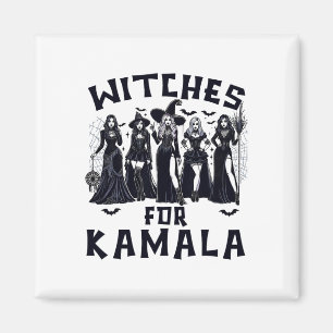 Hexen für Kamala Harris Wahl 2024 Halloween Magnet