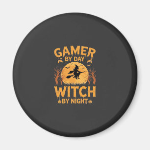 Hexen-Gamer Halloween-Gaming-Design Magnet