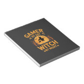 Hexen-Gamer Halloween-Gaming-Design Notizblock (angewinkelt)
