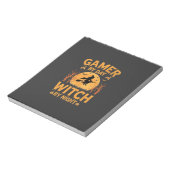Hexen-Gamer Halloween-Gaming-Design Notizblock (Rotiert)