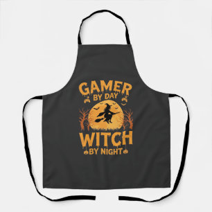 Hexen-Gamer-Halloween-Gaming-Design Schürze