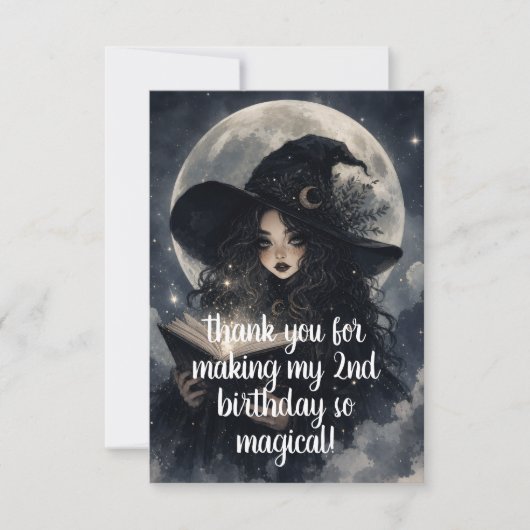 Hexen Geburtstagsfeier zum 2. Geburtstag || Danke (Vorderseite)
