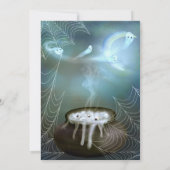 Hexen Ghosted Night Halloween-Party Einladungen (Rückseite)