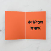 Hexen, glückliches Halloween Karte (Innenseite)