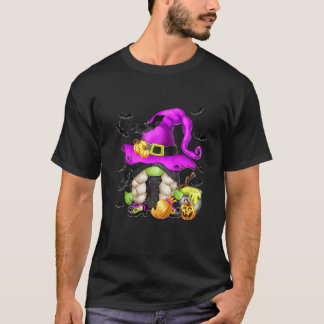 Hexen-Gnome für Kinder Mädchen Lila Halloween T-Shirt
