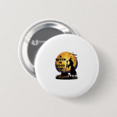 Hexen-Gute-Zeit-Halloween-Mond-Kessel_1 Button (Vorne & Hinten)