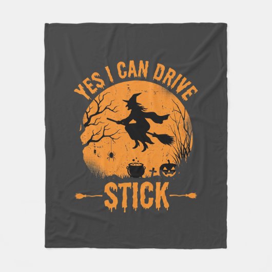 Hexen Halloween Drive Stick Grafik_1 Fleecedecke (Vorderseite)