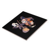 Hexen Halloween Fliese (Seite)