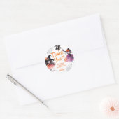 Hexen Halloween Geburtstagsparty danke Runder Aufkleber (Umschlag)