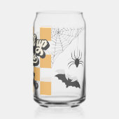 Hexen Halloween-Glas trinken, Herbstsaisongeschenk Dosenglas (Rückseite)