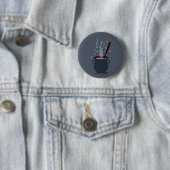 Hexen-Halloween-Kessel Button (Beispiel)
