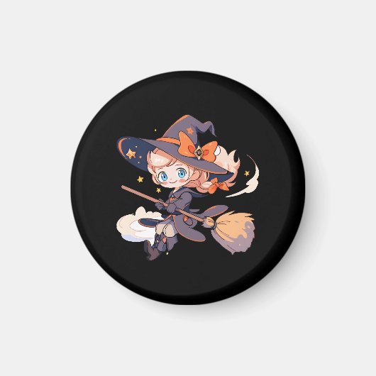 Hexen Halloween Magnet (Vorne)