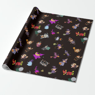 Hexen Halloween-Muster Geschenkpapier