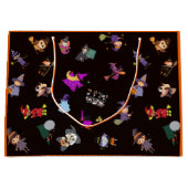 Hexen Halloween-Muster Große Geschenktüte (Vorderseite)