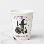 Hexen Halloween Night Party Pappbecher (Vorderseite)