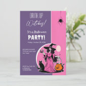 Hexen Halloween-Party trinken Einladung (Stehend Vorderseite)