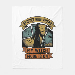 Hexen-Halloween-Shirt Lustiges Vintage-Hexen-Desig Fleecedecke