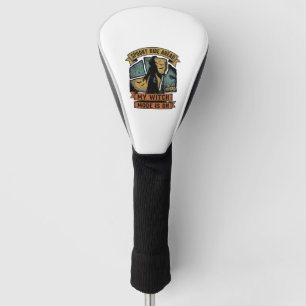 Hexen-Halloween-Shirt Lustiges Vintage-Hexen-Desig Golf Headcover
