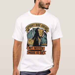Hexen-Halloween-Shirt Lustiges Vintage-Hexen-Desig T-Shirt