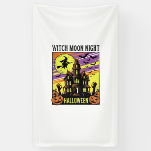 Hexen-Halloween-Shirt Vintage Spukhaus Nacht_ Banner