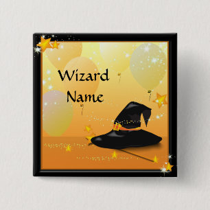 Hexen, Halloween-Zauberer des Party Button