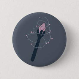 Hexen-Halloween-Zauberstab Button