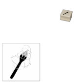 Hexen-Halloween-Zauberstab Gummistempel (Stempel)
