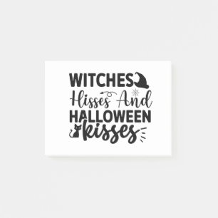 Hexen Hisses und Halloween Kisses Post-it Klebezettel