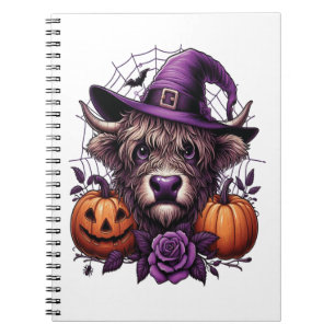 Hexen Hochland Halloween Kuh Notizblock