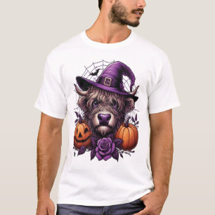 Hexen-Hochland-Halloween-Kuh T-Shirt