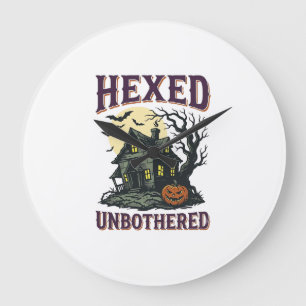 Hexen Humor Shirt Vintage Verzaubertes Cottage Hal Große Wanduhr