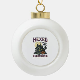 Hexen Humor Shirt Vintage Verzaubertes Cottage Hal Keramik Kugel-Ornament