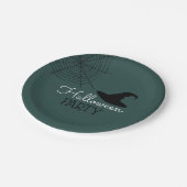 Hexen, Hut und Web, Halloween-Party Pappteller (Schrägansicht)