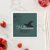 Hexen, Hut und Web, Halloween-Party Serviette (Beispiel)