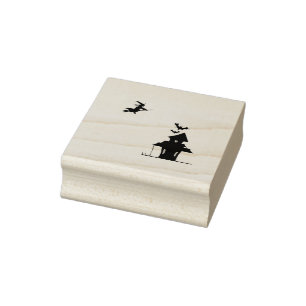 Hexen-Hütte Gummistempel