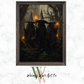 Hexen im Forest Dark Gothic Halloween Poster