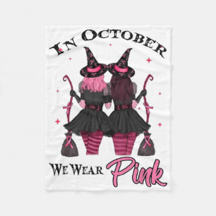 Hexen im Oktober tragen wir rosa Herbstbrust Fleecedecke