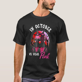 Hexen im Oktober tragen wir rosafarbenen Mondhallo T-Shirt