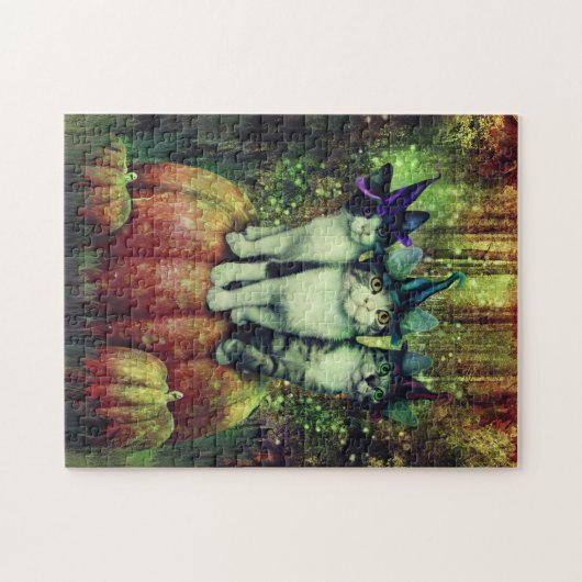 Hexen im Verkleidungs-Puzzlespiel Puzzle (Horizontal)