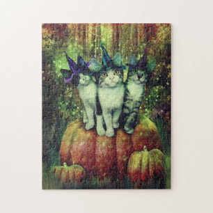 Hexen im Verkleidungs-Puzzlespiel Puzzle