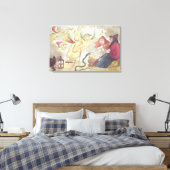 Hexen in einem Hayloft Leinwanddruck (Insitu (Schlafzimmer))
