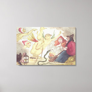 Hexen in einem Hayloft Leinwanddruck