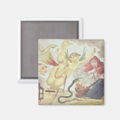 Hexen in einem Hayloft Magnet (Vorderseite/Rückseite)