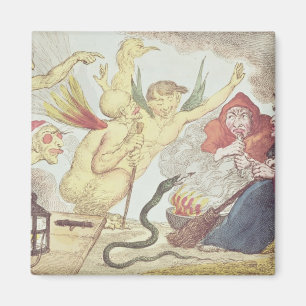 Hexen in einem Hayloft Magnet