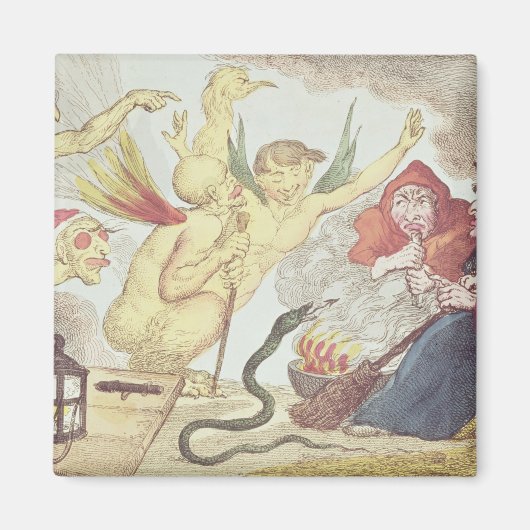 Hexen in einem Hayloft Magnet (Vorne)