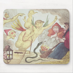 Hexen in einem Hayloft Mousepad