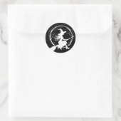 Hexen in Flugklebern Runder Aufkleber (Tasche)